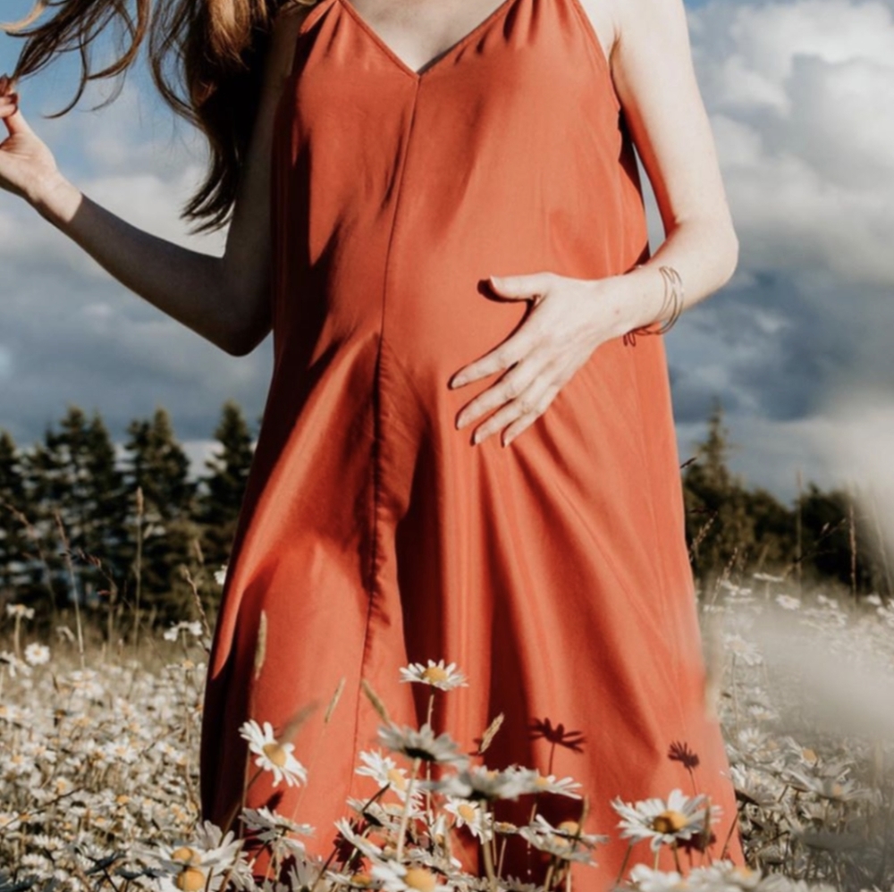 Storq maternity slip dress